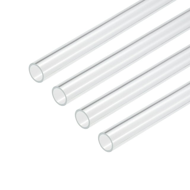 Unique Bargains Tube Acrylique Rigide Rond 15mm ID 18mm OD 10 Pieds pour Lampes et Lanternes, Système de Refroidissement par Eau 4 Pcs