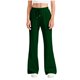 thumbnail image 4 of Amzcrzy Pantalones de Sudadera para Mujer de Pierna Ancha Suaves - Pantalones Casuales de Cintura Alta con Cordón Elástico, Color Sólido Clásico, con Bolsillos y Corte Acampanado, Tallas S-2XL Verde, 4 of 9