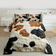 thumbnail image 2 of Homewish Cow Print Bedding Comforter Set 2pcs for Kids Children Teens,Farmhouse Animal Twin Comforter Sets Microfiber,Rustic Retro Vintage Breathable Bedding Set,Super Cozy Room Decor,Reversible, 2 of 8