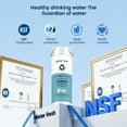 thumbnail image 5 of Glacier Fresh XWFE Water Filter(Built-in CHIP), Replacement for GE XWFE, XWF Refrigerator Water Filter, NSF/ANSI 53 Certification, 1 Pack, 5 of 9