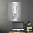 thumbnail image 5 of Luxe Metal Art 'Water Closet Blueprint Patent White' Acrylic Glass Wall Art, 24"x36", 5 of 9
