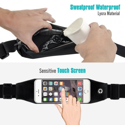 Water-Resistant Sports Running Gym Adjustable Waist Belt Case Huawei P Smart 