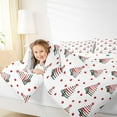 thumbnail image 4 of jejeloiu Christmas Tree Full Size Comforter Sets,Happy New Year Bedding Comforter Set,Red White Green Bedding Sets For Children,Super Cozy Room Decor Reversible,3pcs, 4 of 8