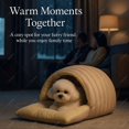thumbnail image 4 of 2026 Cozy Cat Cave Removable and Washable Winter Closed-Off Cat Bed Upgraded Cat Winter Bed with Soft Plush Cushion Warm Enclosed Sleeping House for Indoor Cats and Small Dogs (Velvet Green, Large), 4 of 15