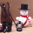 thumbnail image 2 of Adornos navideños para puerta de elfo de madera para casa de muñecas, mini hada, accesorios para escenas en miniatura, 2 of 5