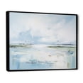 thumbnail image 2 of Designart "Serene Beach Horizon In Soft Colors" Coastal Minimalism Floater Framed Canvas Art Print, 2 of 5