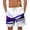 Dark Blue-1, variant on Men's Fashion Print Swim Trunks Shorts Hawaiian Board Shorts with Elastic Waist Drawstring Quick Dry Summer Shorts for Resort Lounging Blue-1 L