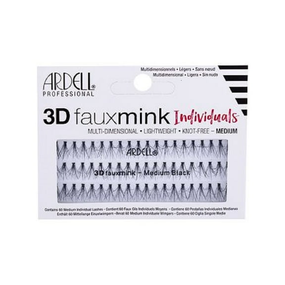Professional 3D Fauxmink Individuals Medium Black By ARDELL 51817 Hair Accessories