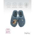 thumbnail image 6 of MeMoi Women's Night Owl Hard Bottom Plush Slippers - Womens - Female, 6 of 7