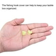 thumbnail image 5 of Uxcell Plastic Fishing Hook Bonnets Treble Hook Covers Fit for 9,10, Fluorescent Yellow 50 Pack, 5 of 6