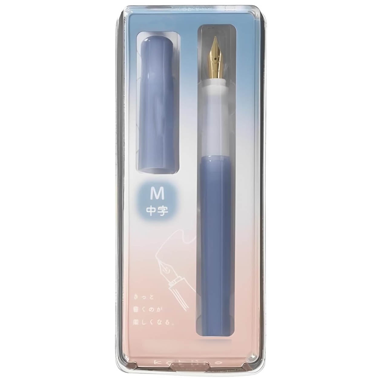 CCOCC Fountain Pens for Writing Fountain Pen Madoromi Color Series Gold Face)Medium Nib Perfect for Beginners and Creative Expression Blue