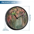thumbnail image 3 of Voice Activated Clock with Glow Light 12 Inch Large Silent Wall Clock Battery Operated for Home Decor Enchanted Flowers Painting, 3 of 8