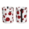 thumbnail image 2 of Wukai Fly Flying Ladybug Print Car Trash Can - Easy to Clean Hanging Garbage Bin - Removable Liner - Leak-Car Garbage Can - Waterproof Trash Can for Car and SUV, 2 of 7