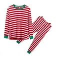 thumbnail image 3 of Ensemble Parent-Enfant Rayé Nouveau Pyjama Parent-Enfant Imprimé de Noël(2 Couleurs), 3 of 3