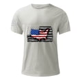 thumbnail image 4 of Mens Casual Pantalones Cortos Cuello Redondo Gradación Impresión Suéter Camiseta, Blusa Deportiva de Fitness para Hombres, 4 of 4