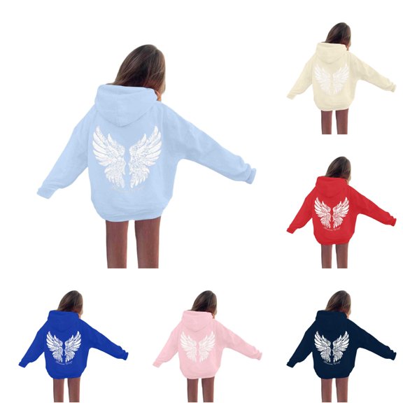 Kids Boys and Girls Hoodie Letter Printed Hoodie Long Sleeve Pullover Hoodie Sweatshirt Winter Boys 3-4 Years Clothes