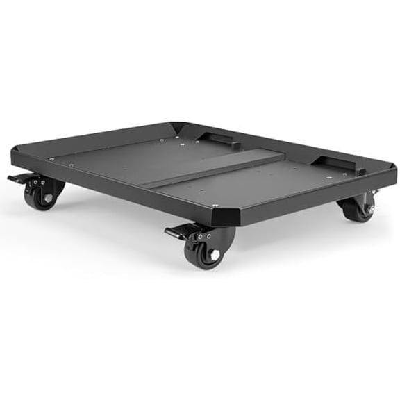 Heavy Duty Tool Box Dolly Fit for ToughBuilt StackTech Toolboxes,Carbon Steel Cart Base Rolling Platform with 4 Locking Wheels, Mobile Tool Storage Base for Garage & Jobsite$$Office