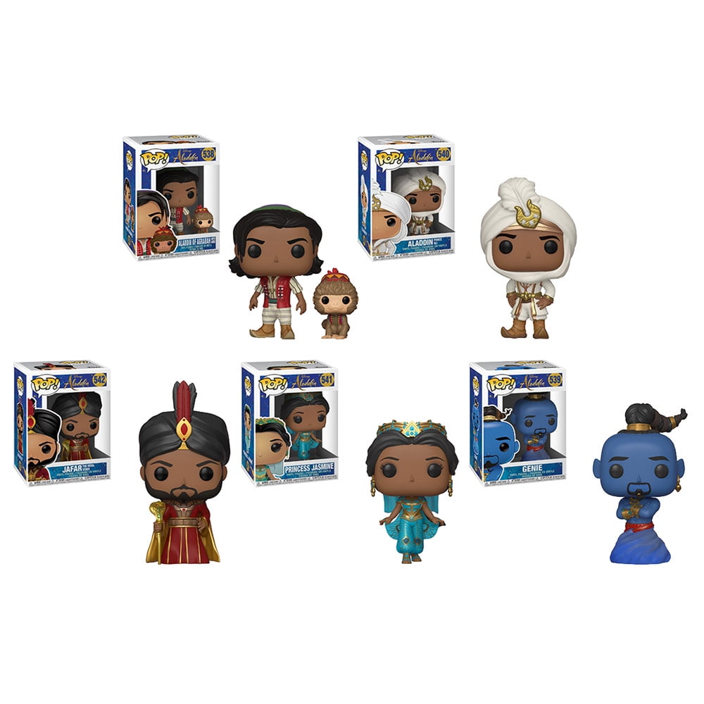 marketing spel Chaise longue Funko POP! Disney - Aladdin (Live Action) Vinyl Figures - SET OF 5 (Jafar,  Jasmine, Genie +2) - Walmart.com