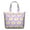 White-72, variant on Fried Egg Design Large Capacity Travel Tote Bag for Women, Lightweight Weekender Bag with Zipper Closure & Interior Pockets, Durable Shoulder Bag for Gym, Work, and Airplane Carry-On