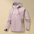 thumbnail image 1 of Veste Doublée en Polaire pour Hommes Imperméable Course Cyclisme Golf Randonnée avec Capuche Poches Zippées, 1 of 7