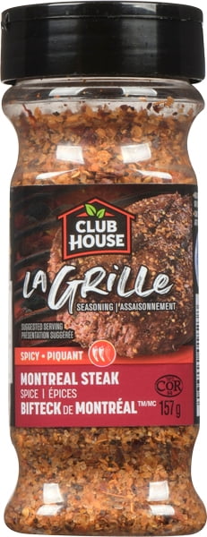 Club House La Grille Montreal Steak Spice Seasoning, 157g