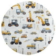 thumbnail image 3 of Excavator Construction Vehicle Truck Round Rugs -Washable Non-Slip Small Round Area Rug Throw Soft Circle Rugs for Bedroom, Modern Print Indoor Carpet for Entryway Sofa Living Room, 3 of 7