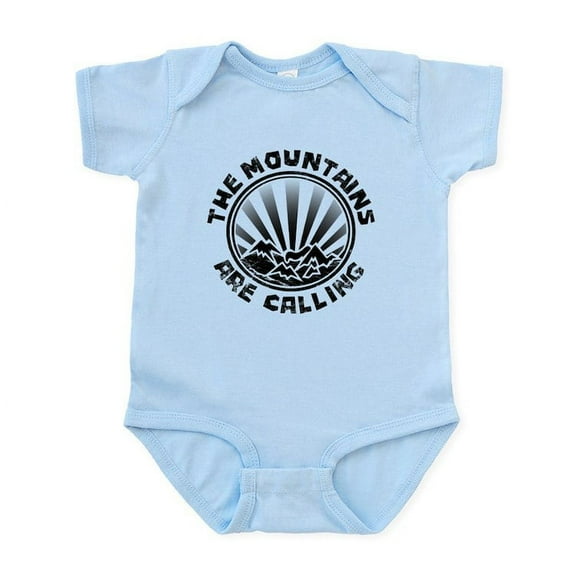 CafePress - The Mountains Are Calling. Body Suit - Baby Light Bodysuit, Size Newborn - 24 Months