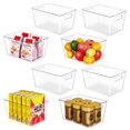thumbnail image 1 of Contenedores de almacenamiento YIHONG de plástico transparente, paquete de 8 unidades para cocina, 11,2 x 7,5 x 6 pulgadas, 1 of 7