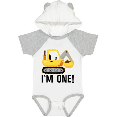 

Inktastic 1st Birthday Construction Truck Boy Outfit Gift Baby Boy Bodysuit