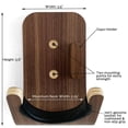 thumbnail image 4 of Gancho de pared para guitarra, diseño moderno de madera de nogal, 4 of 9
