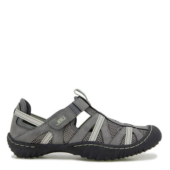JBU by Jambu Women's Regional Water Ready Oxford Flat, DK Grey/Pale Moss, 8.5
