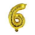 thumbnail image 3 of Gold Bee 6th Birthday Party Balloons Number Foil Set, 3 of 3