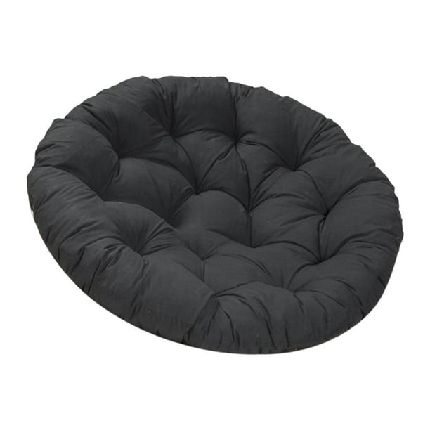 Almohada de cojín de silla redonda almohada cómoda silla colgante de mascotas versátil negro