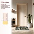 thumbnail image 3 of ODIKA 4'x6' Machine Washable Non-Slip Area Rug, Art Garden Geometric Floral Composition High Traffic Rug, White, 218417, 3 of 7