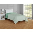 thumbnail image 3 of Mainstays Twin/Twin XL All-Season Reversible Microfiber Comforter, Sage Green and Soft Sea Green, 3 of 11