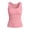 1_Pink, variant on Asxite Tank Tops for Women Sleeveless Solid Color U Neck Ribbed Knit Casual Blouse