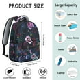 thumbnail image 6 of Vibrant Sunflower and Floral Design Backpack for Teens - Large Capacity College Backpack with Laptop Compartment - Water-Resistant School Bag with Organizer Pockets, 6 of 6