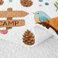 thumbnail image 5 of Catabedysis Watercolor Camping Quilt King,Cute Cartoon Bear King Coverlet Set For Boys,Multicolor,3Pcs, 5 of 7