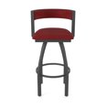 thumbnail image 5 of 861 Artemis 36" Swivel Bar Stool with Pewter Finish and Graph Ruby Seat and Back, 5 of 5