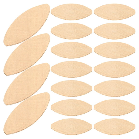 TEHAUX 100Pcs Wood Biscuits, Precision Slotting, Wood Connectors for Carpentry and Furniture Making