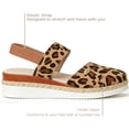 thumbnail image 3 of CHICVOMEY Casual Wedge Heels for Women Sandals Clogs for Women Platform Sandals with Adjustable Elastic Ankle Strap, 3 of 9