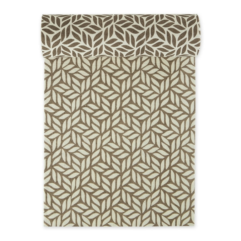 Refrigerator Drawer Liners, mushroom w/ sage trim(set of 2)