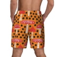 thumbnail image 3 of Kdxio Forest Mushrooms Print Men'S Swim Trunks With Compression Liner 7 Inch Inseam Quick Dry Swim Shorts, 3 of 7