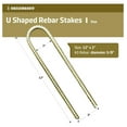 thumbnail image 2 of Stakes - 12" Ground Anchors for Tents, Gardens, Fences, Holiday & Christmas Decorations - Galvanized Steel, #3 (10, U Shape), 2 of 9