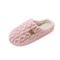 thumbnail image 5 of CHUMUD Plush Slippers for Women Fuzzy Winter Warm with Memory Foam House Comfort Fluffy Lining Anti-Skid Cute Indoor Shoes, 5 of 7