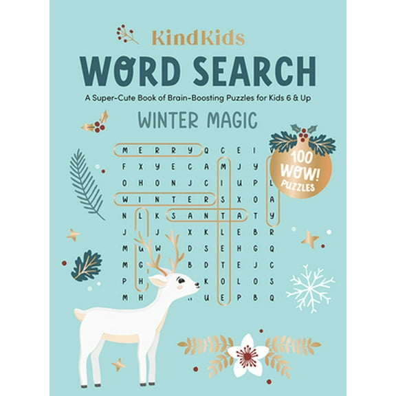 Pre-Owned Kindkids Word Search Winter Magic: A Super-Cute Book of Brain-Boosting Puzzles for Kids 6 & Up (Paperback) 0764367234 9780764367236