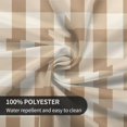 thumbnail image 6 of Round Tablecloth 60 Inch, Brown White Plaid Round Table Cover Comfortable Table Cloth Kitchen Tablecloths for Restaurant, Picnic, Indoor and Outdoor Dining, 6 of 8