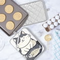 thumbnail image 5 of Yayeee Pot Holders Kitchen Heat Resistant with Pocket 7"x9.8" Cotton Oven Cooking Hot Pads, Black Cute Cat, 5 of 7