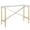 Gold, variant on Evelyn&Zoe Braxton 46" Wide Rectangular Console Table with Faux Marble Top, Gold