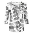 thumbnail image 5 of Womens Tops, Casual Summer Tops for Women Over 50 Ladies Tops And Blouses Short Sleeve Grey Shirts for Women Chest Coverage Graphic Tees Vintage 90S Spring Shirts for Women 2025, 5 of 5